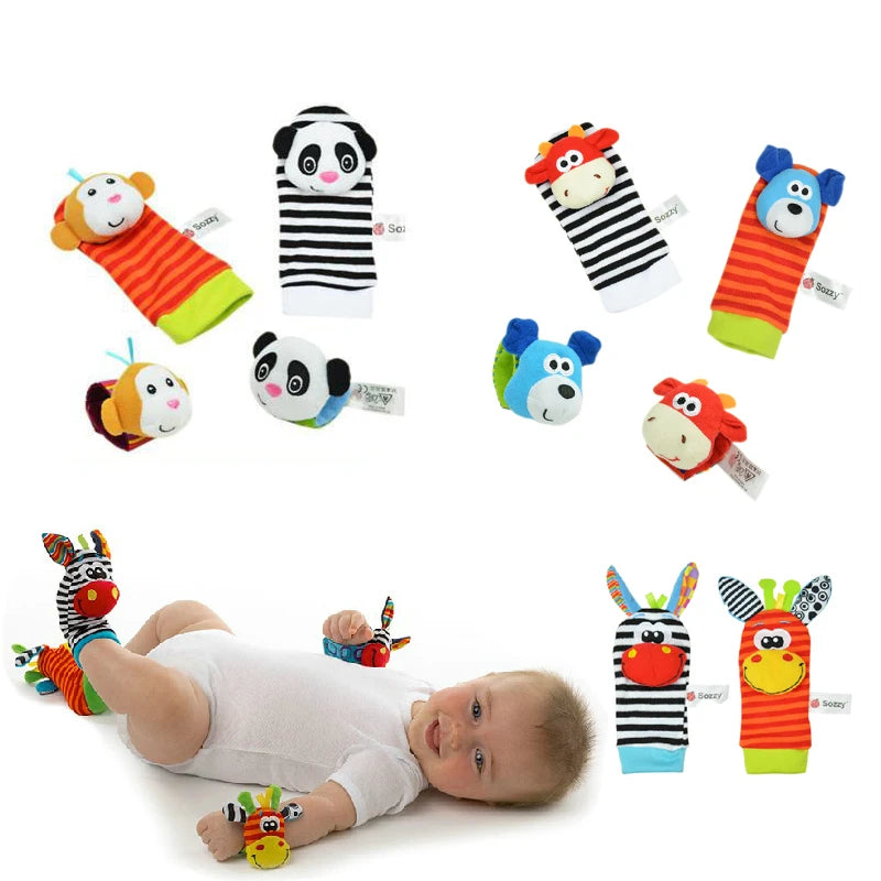 Baby Rattles Animal Socks