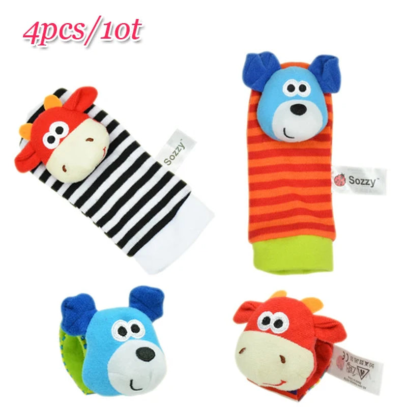Baby Rattles Animal Socks